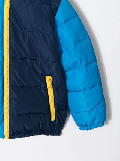 Shop Stella Mccartney Colour-block Padded Jacket In Multicolour