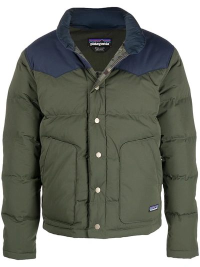 PATAGONIA COLOUR-BLOCK PADDED DOWN JACKET 