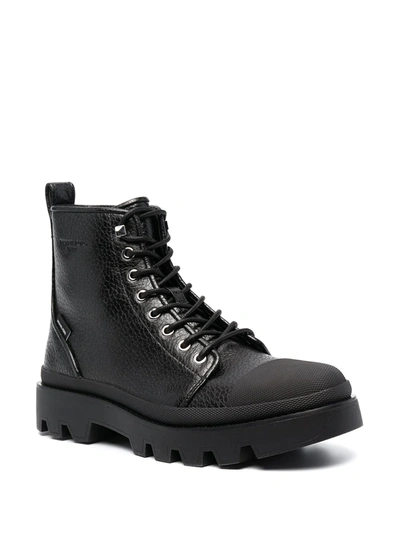Shop Michael Michael Kors Side Zip Combat Boots In Black