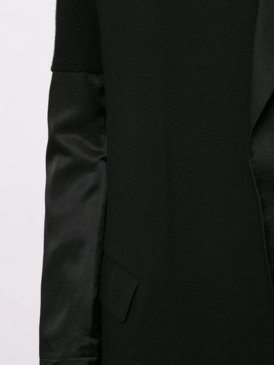 Shop Y's Deconstructed Asymmetric Jacket In Black