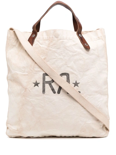 Shop Ralph Lauren Rrl Shopper Tote Bag In Neutrals