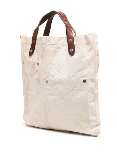Shop Ralph Lauren Rrl Shopper Tote Bag In Neutrals