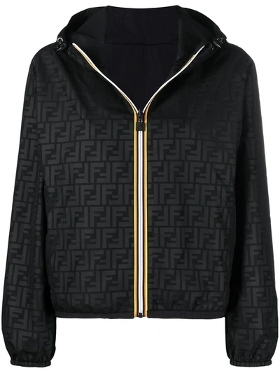 Shop Fendi X K-way® Reversible Foldable Jacket In Black
