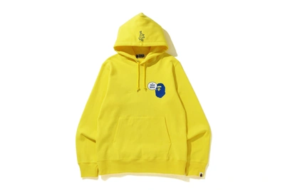 Pre-owned Bape  X The Fresh Prince Pullover Hoodie Yellow
