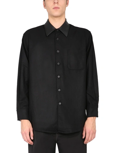 Shop Our Legacy Woolen Shirt In Nero