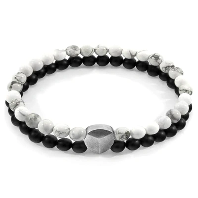 Anchor & Crew White Howlite Iguazu Silver & Stone Bracelet