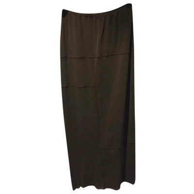 Pre-owned Jean Paul Gaultier Maxi Skirt In Brown