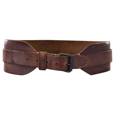 Pre-owned Lanvin Brown Leather Belt