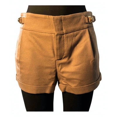 Pre-owned Gucci Camel Wool Shorts