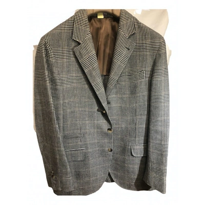 Pre-owned Brunello Cucinelli Grey Cotton Jacket