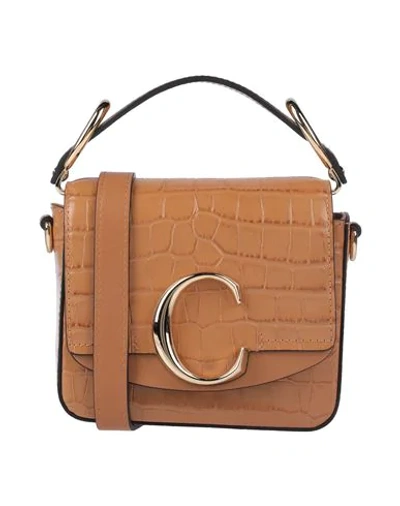 Shop Chloé Handbags In Camel