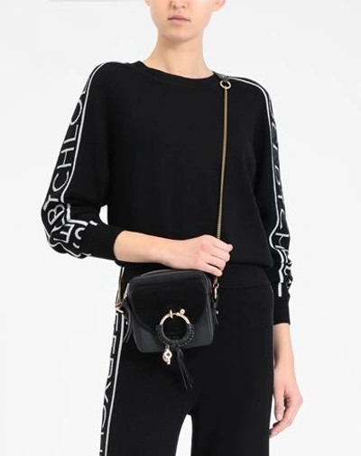 Shop See By Chloé Joan Camera Bag Woman Cross-body Bag Black Size - Bovine Leather