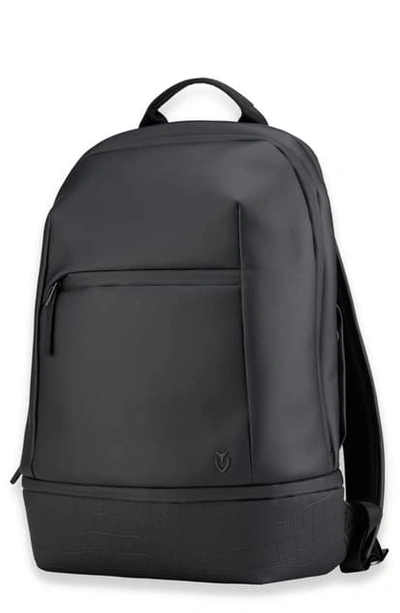 Shop Vessel Signature 2.0 Faux Leather Backpack In Pebbled Black