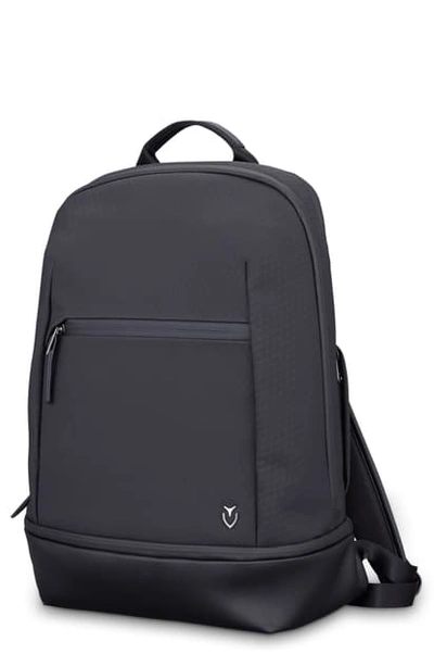 Shop Vessel Signature 2.0 Faux Leather Backpack In Tech Black
