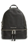 MICHAEL MICHAEL KORS 'Small Rhea Zip' Leather Backpack
