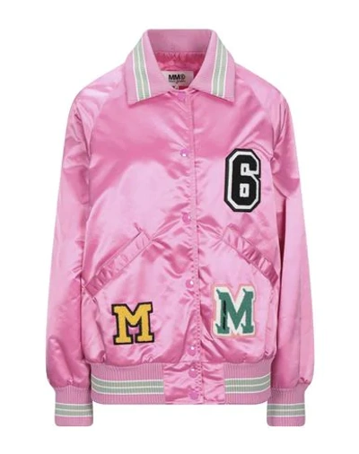 Shop Mm6 Maison Margiela Jackets In Pink