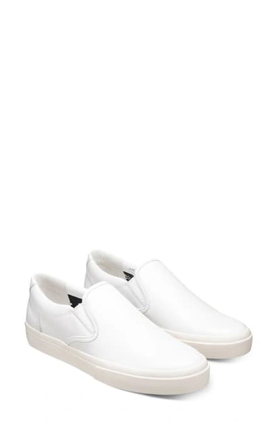 Shop Greats Wooster Slip-on Sneaker In Blanco Leather