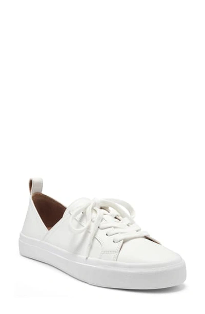 Shop Lucky Brand Dansbey Sneaker In White Leather