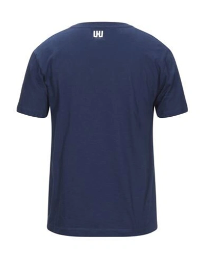 Shop Lhu Urban Man T-shirt Midnight Blue Size Xs Cotton