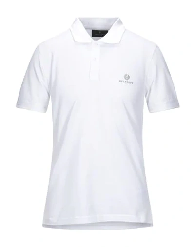 Shop Belstaff Polo Shirts In White