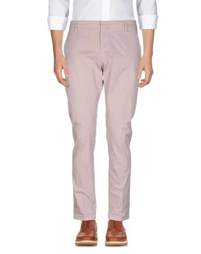 Shop Dondup Man Pants Pink Size 29 Cotton, Elastane