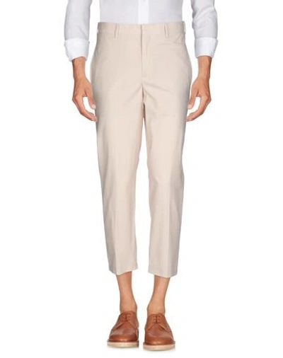 Neil Barrett Low-waist Slim-fit Trousers In Beige