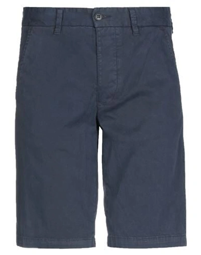 Blauer . Man Shorts & Bermuda Shorts Midnight Blue Size 28 Cotton, Elastane In Blue