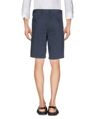Shop Blauer Man Shorts & Bermuda Shorts Midnight Blue Size 28 Cotton, Elastane