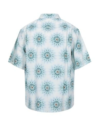 Shop Prada Shirts In Turquoise