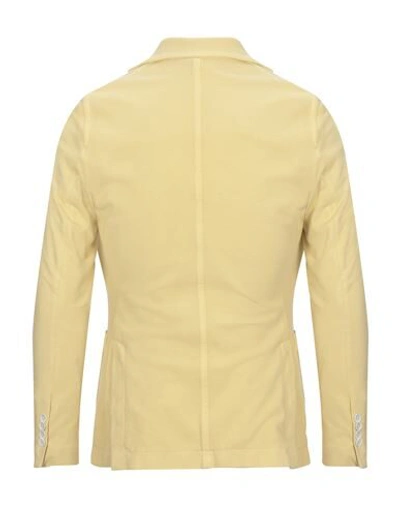Shop Circolo 1901 Man Blazer Yellow Size 38 Cotton, Elastane