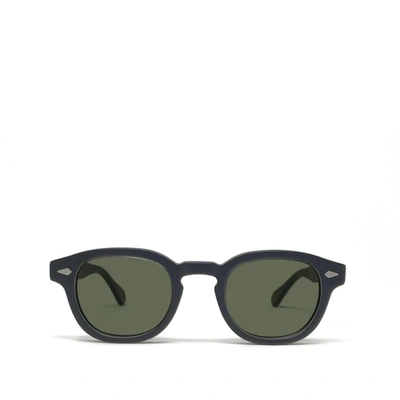 Shop Moscot Lemtosh Round Frame Sunglasses In Black