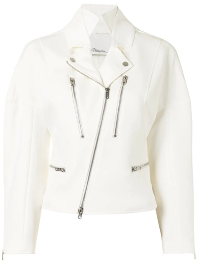 Shop 3.1 Phillip Lim / フィリップ リム Hooded Cotton Biker Jacket In White