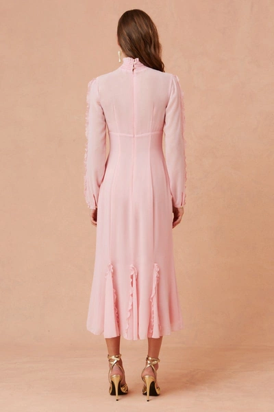 Shop Keepsake Beloved Long Sleeve Midi Dress Blush