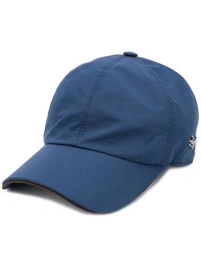Shop Ermenegildo Zegna Logo-plaque Baseball Cap In Blue