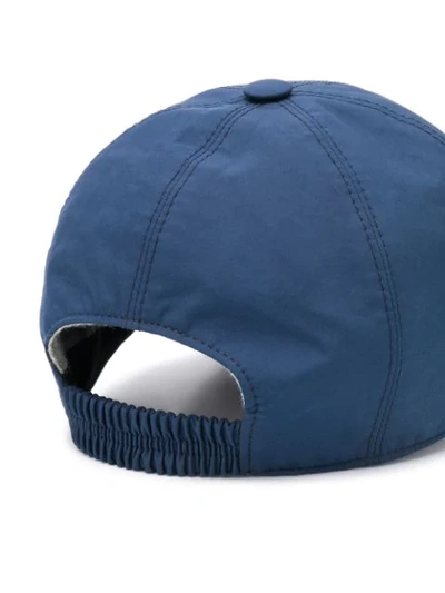 Shop Ermenegildo Zegna Logo-plaque Baseball Cap In Blue