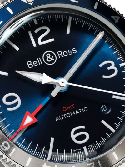 Shop Bell & Ross Br V2-93 Gmt 41mm In Blue