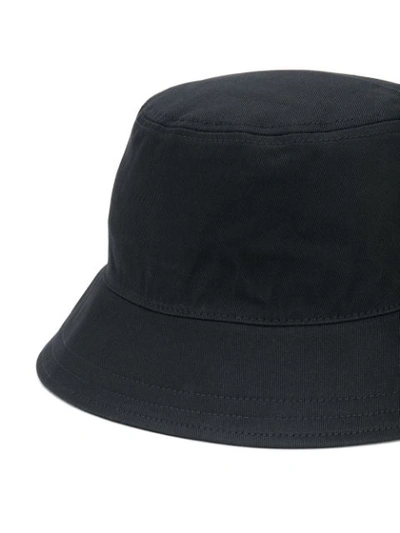 Shop Calvin Klein Jeans Est.1978 Embroidered Cotton Bucket Hat In Black