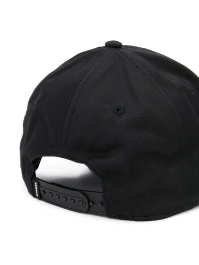 Shop Diesel Mohawk Logo Baseball Cap In Black