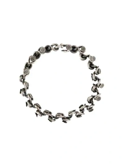 Guidi 925 Chiodi Bracelet In Metallic