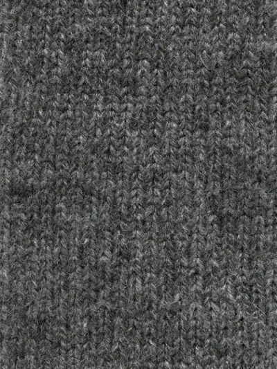 Brunello Cucinelli Knitted Cashmere Tie In Gray