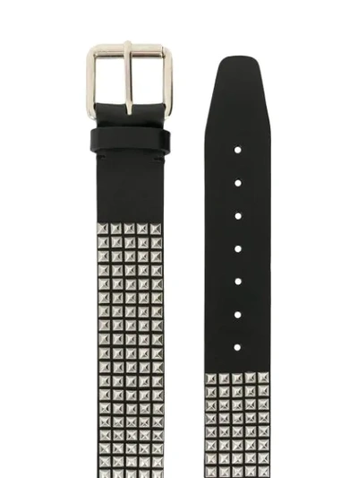 STUDDED LOGO BELT