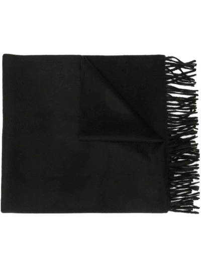 Shop Givenchy Classic Knitted Scarf In Black