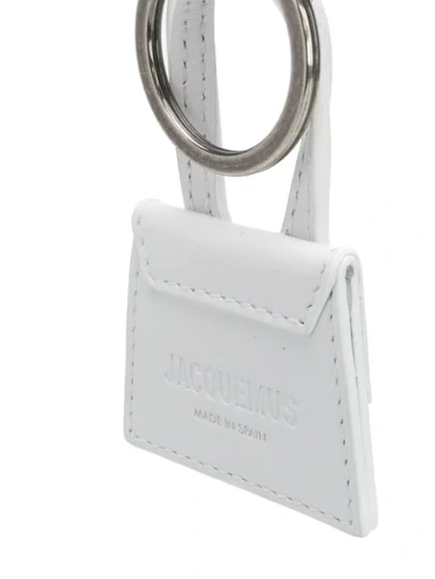 Shop Jacquemus Le Porte Clés Chiquito Mini Keyring In White