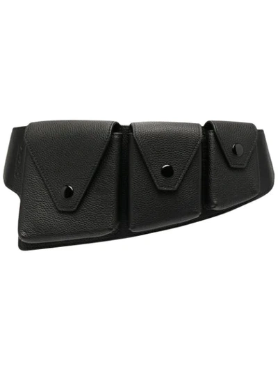 Shop Kenzo Triple-pouch Utility Belt In Black