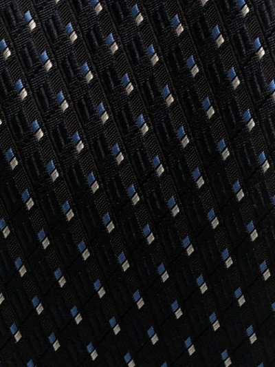 Shop Hugo Boss Micro-patterned Silk Tie In Blue