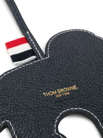 Shop Thom Browne Lion Bag Charm In Blue