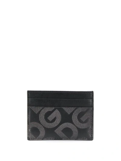 Shop Dolce & Gabbana Dg Embossed Cardholder In Black