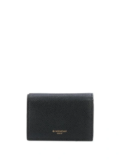 Shop Givenchy Grainy Leather Wallet In Black