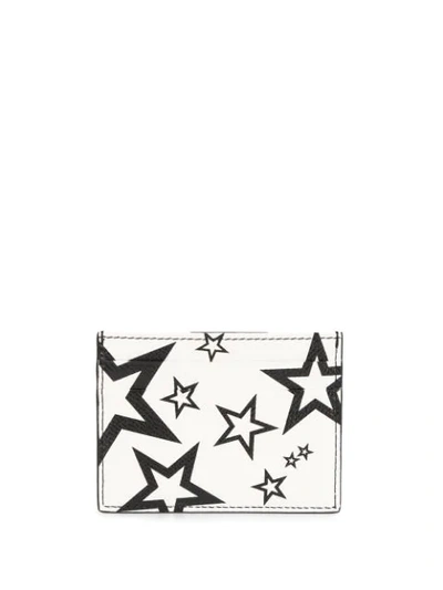 Shop Dolce & Gabbana Star Print Cardholder In White