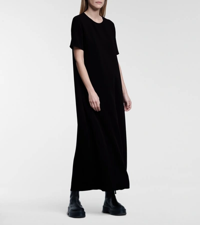 The Row Essentials Robi Crepe Maxi Dress In Black